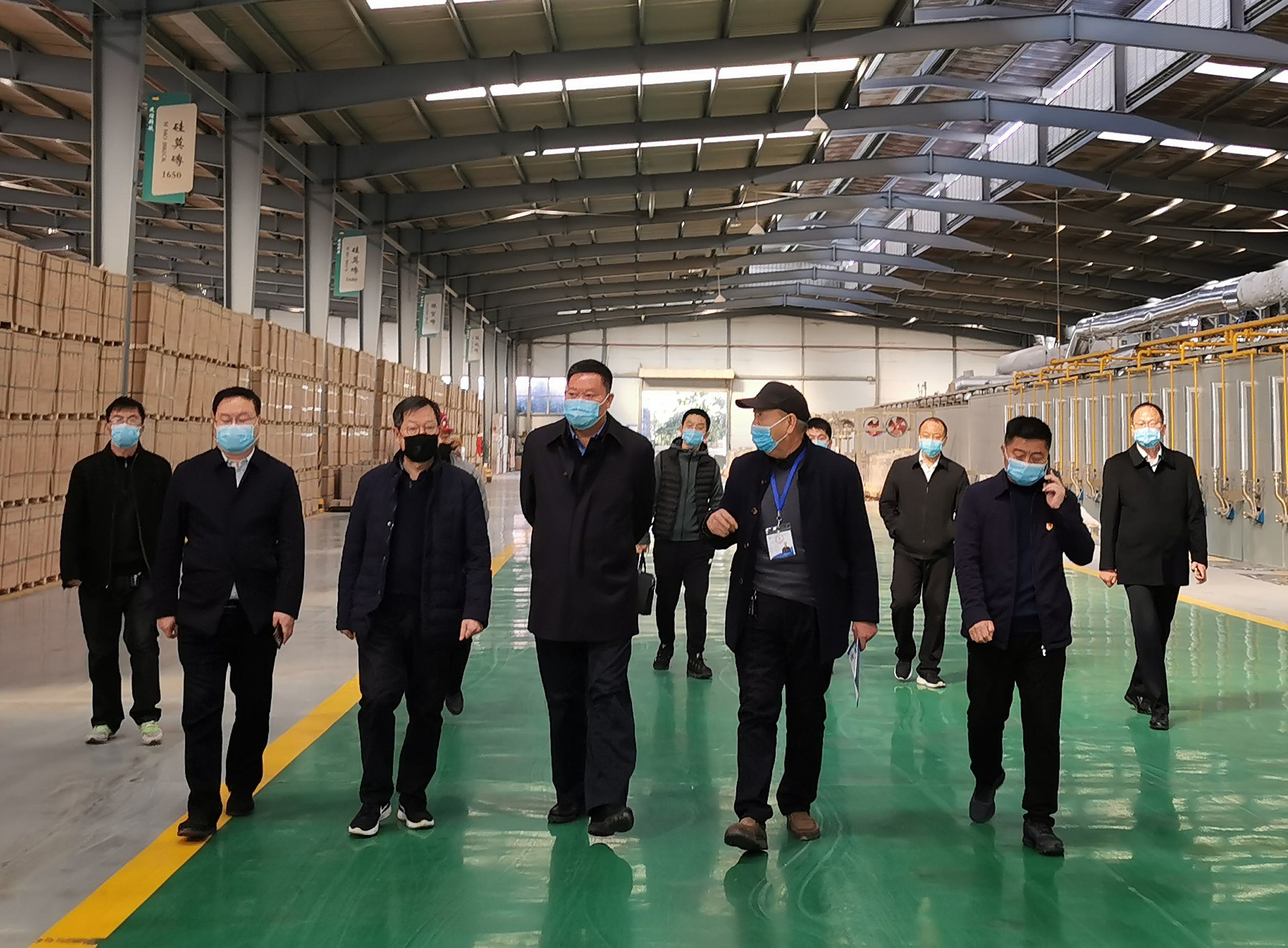 春暖花開 共克時艱‖新密市委書記蒿鐵群一行蒞臨鄭州建信視察疫情防控工作及復工情況